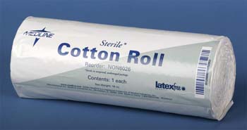 Cotton Rolls, Sterile: 1 Pound, Case of 10 (NON6028)